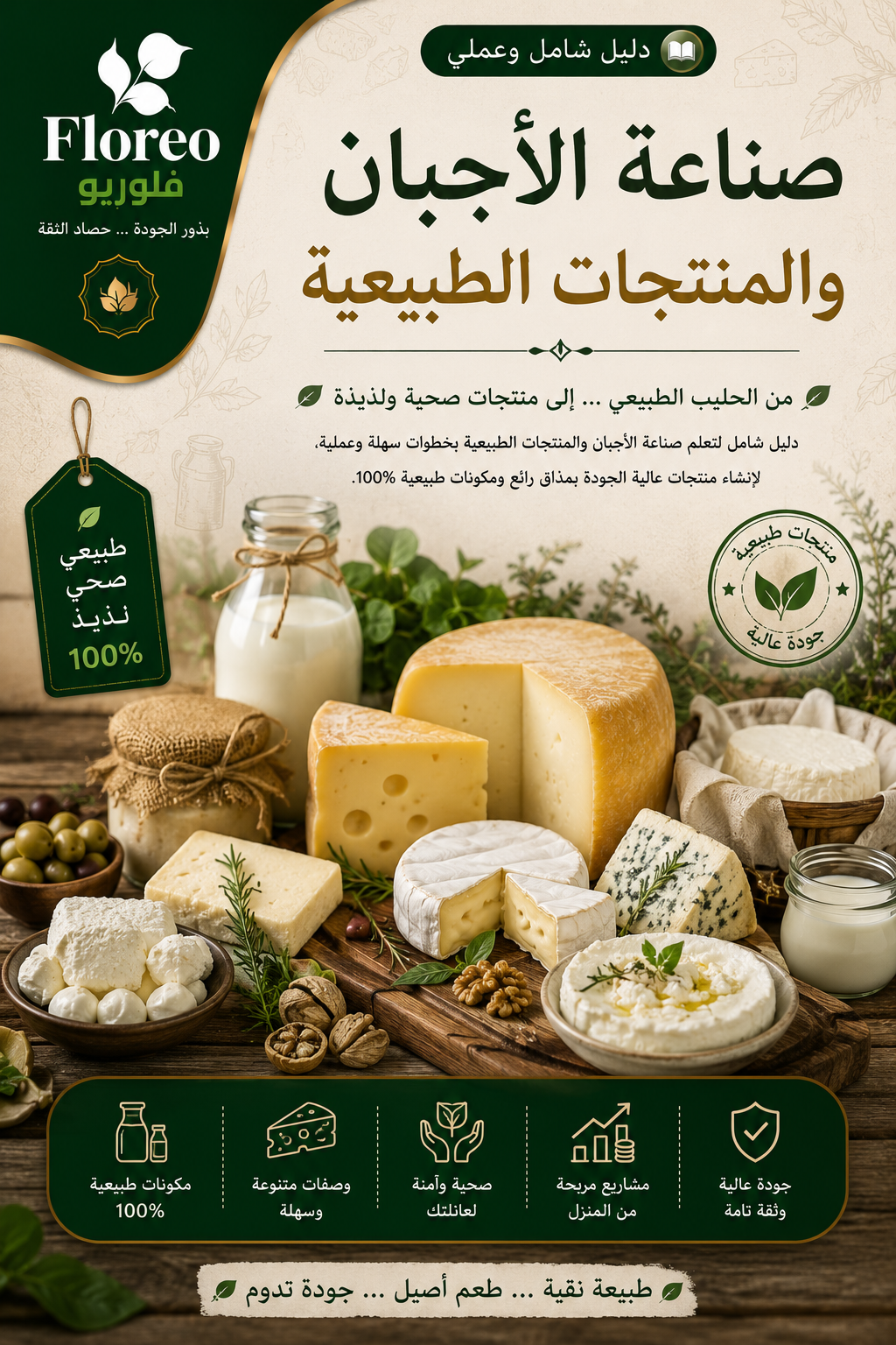 صناعة الأجبان و المنتجات الطبيعية _فلوريو_ floreo.cc