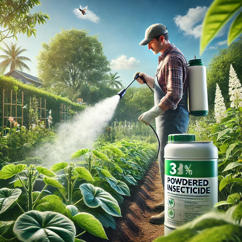 استخدام مبيد الحشرات البودرة
